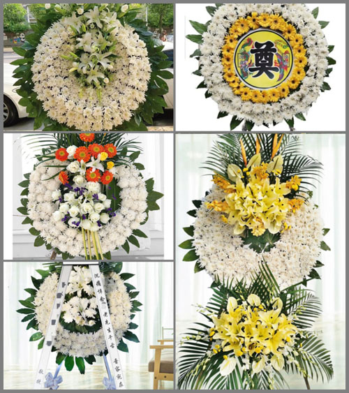 湖北襄阳市襄州区古驿镇吕镇村花圈速递